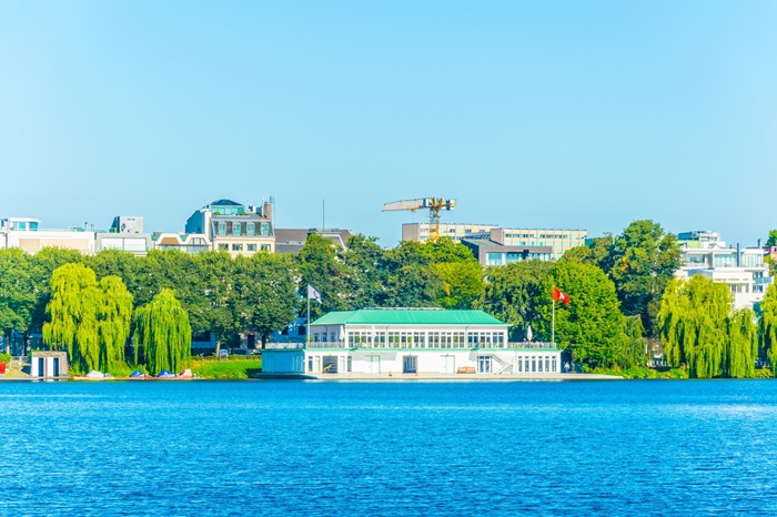 Hamburg: Hamburger und Germania Ruder Club, Ruderverein in Hamburg, Deutschland. Gegründet im Jahr 1836